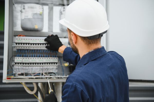 Corte de la instalación eléctrica de una vivienda.